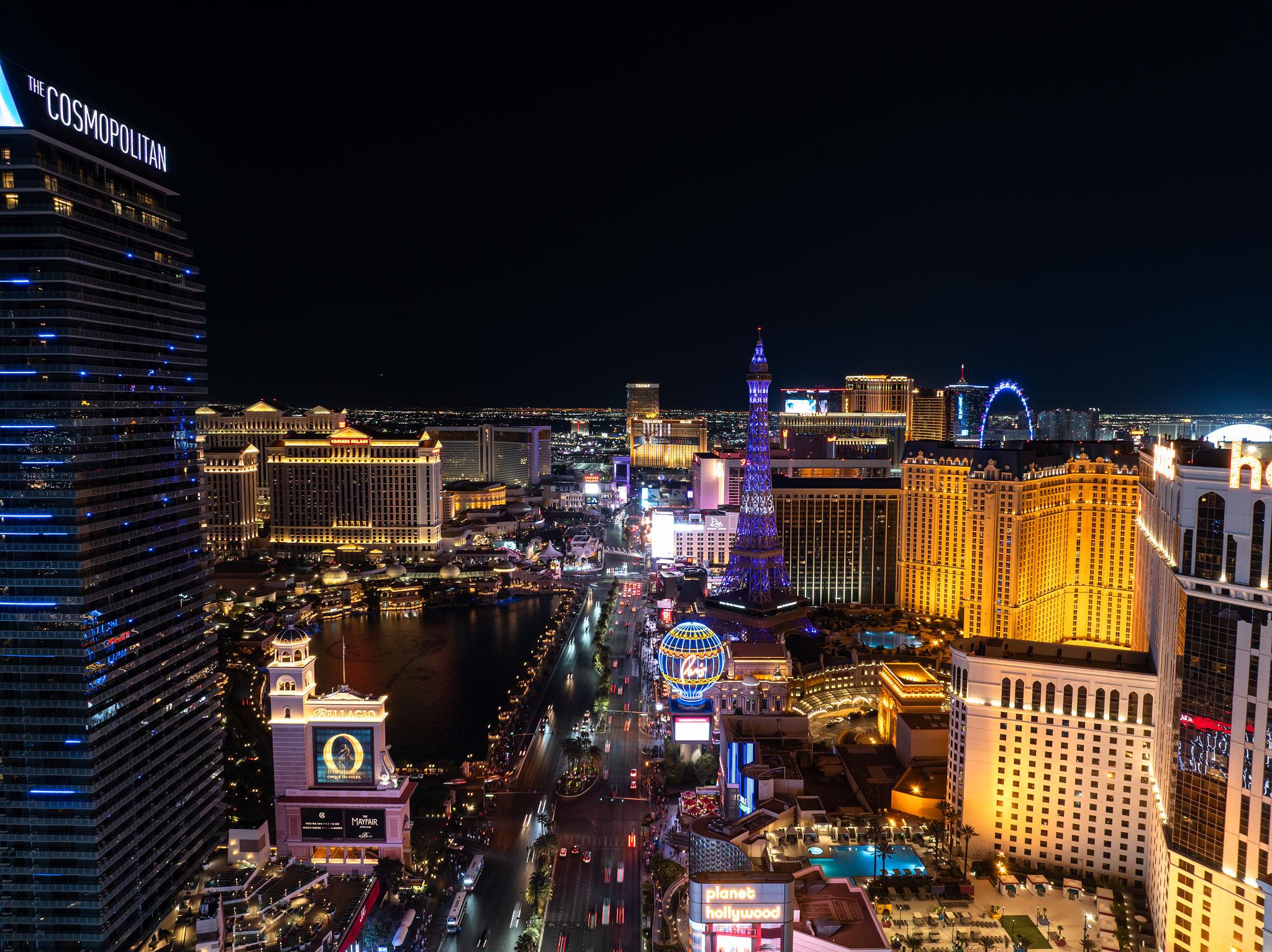 Las Vegas, Nevada skyline at dusk