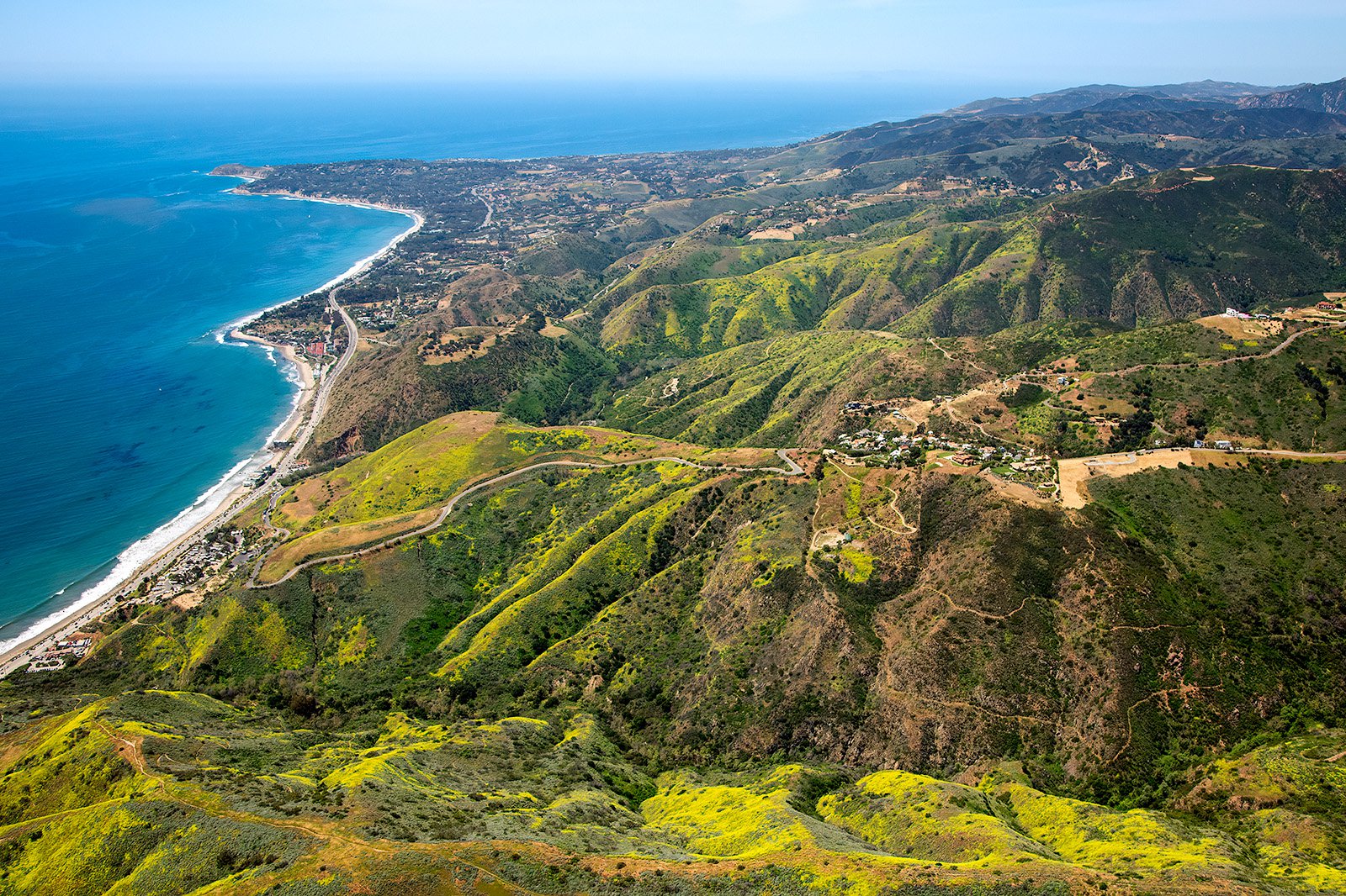 Malibu coastline and available lots for custom builds