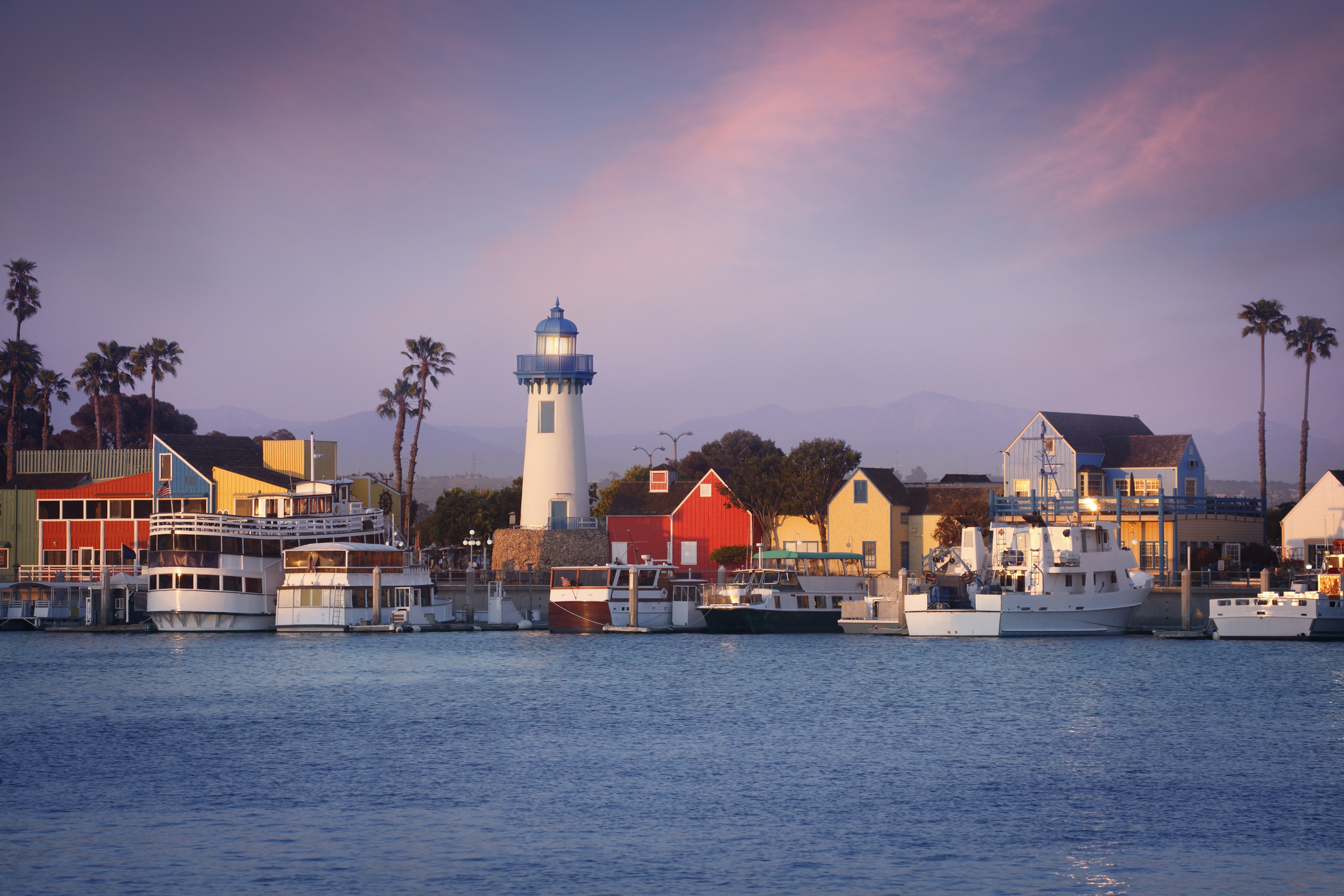 Marina Del Rey harbor and boats